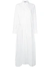 JIL SANDER LONG DRAPED SHIRT DRESS,JSPM501906WM24400012810935