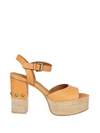 SEE BY CHLOÉ SEE BY CHLOE CLASSIC WEDGE SANDALS,10552994