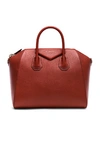 Givenchy Medium Sugar Antigona In Brown,red In Brown,red