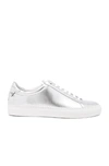 GIVENCHY GIVENCHY METALLIC LEATHER URBAN TIE KNOT SNEAKERS IN METALLICS