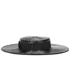 SAINT LAURENT WIDE-BRIMMED STRAW HAT,P00314864