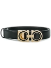 FERRAGAMO SALVATORE FERRAGAMO GANCINI BELT - BLACK,68546612807539