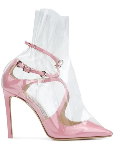 Off-white C/o Jimmy Choo Claire 100 Pumps In Pink