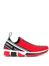 Dolce & Gabbana Dolce And Gabbana Red Sorrento Sneakers In Red ,black