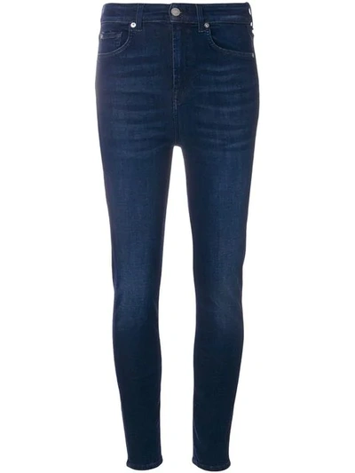 7 For All Mankind Aubrey Slim Illusion Jeans In Blue