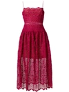 SELF-PORTRAIT crocheted bodice dress,SP1712112835083