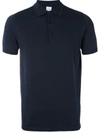 Aspesi Buttoned Short-sleeved Polo Shirt In Blue