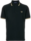 FRED PERRY contrast stripe trim polo,M1212815650