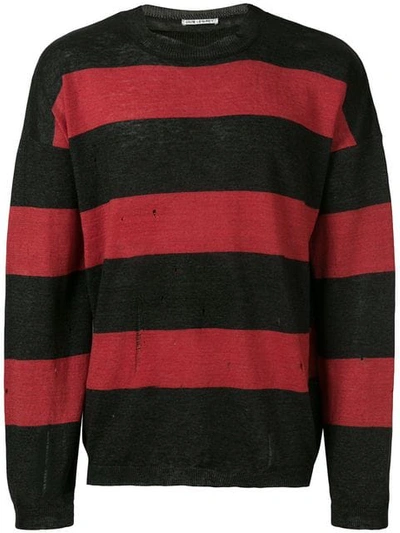 Our Legacy Striped Style Sweater In Red