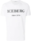 ICEBERG logo embroidered T-shirt,18EI3M0FC146301110112823549