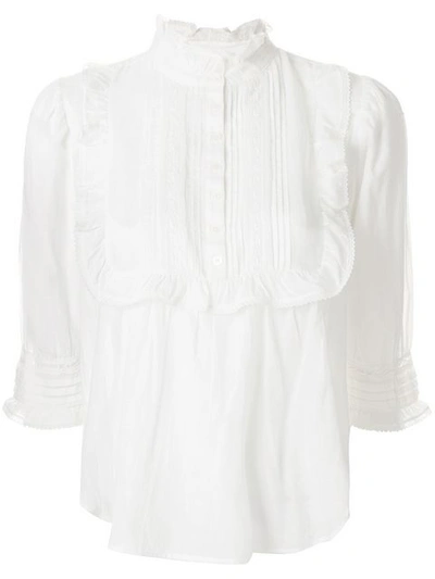 Zadig & Voltaire Tix Short-sleeve Blouse In White