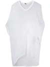 LOST & FOUND LOST & FOUND RIA DUNN CURVED HEM KNIT T-SHIRT - WHITE,W2274212412799884