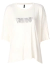 BEN TAVERNITI UNRAVEL PROJECT open-back logo T-shirt,UWAA021S18121026011012815465