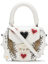 SALAR SALAR JEWEL AND RIVET HANDBAG - WHITE,SS18MITG12778857