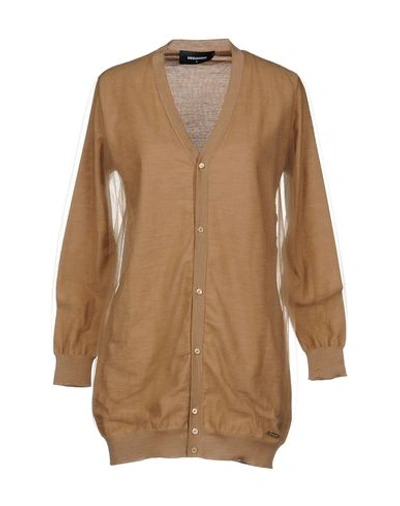 Dsquared2 Cardigans In Camel