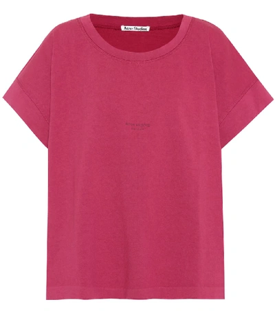 Acne Studios 棉质品牌标志t恤 In Pink