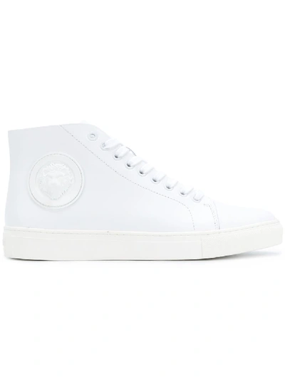 Versus Hi-top Lace Up Trainers In White