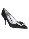 PRADA CRYSTAL BUCKLE PUMPS,10553685