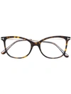 Tom Ford Cat Eye Frame Glasses In Brown