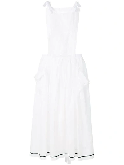 Philosophy Di Lorenzo Serafini Crossover Strap Detail Dress In White