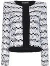 BALMAIN SEQUIN EMBELLISHED COTTON BLEND JACKET,137161289X12556601