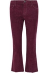 CURRENT ELLIOTT The Kick Jean cotton-blend corduroy kick-flare pants,GB 13331180551899514