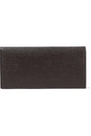 MARNI WOMAN TEXTURED-LEATHER WALLET CHOCOLATE,US 12789547614830370
