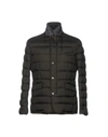 Moorer Down Jacket In Dark Brown