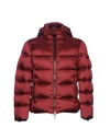 Moorer Down Jacket In Maroon