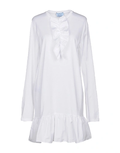 Prada Short Dress In White