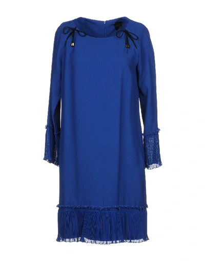 Atos Lombardini Short Dress In Blue