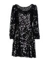 Dolce & Gabbana Short Dresses In Black