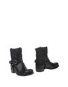 Ermanno Scervino Studded Leather Ankle Boots In Black