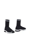 Fendi Black Stretch Sock High-top Sneakers