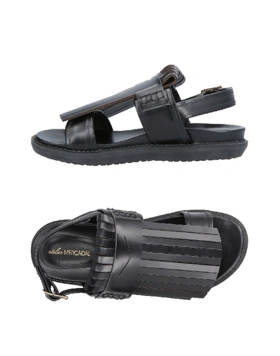 Atelier Mercadal Sandals In Black