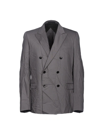 Valentino Suit Jackets In Grey