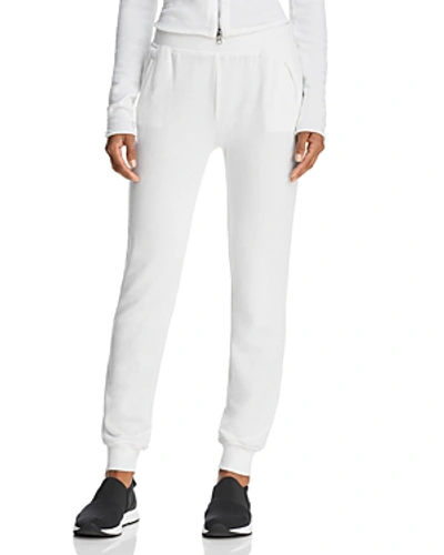 Atm Anthony Thomas Melillo Slim Cuffed Pull-on Terry Sweatpants In White