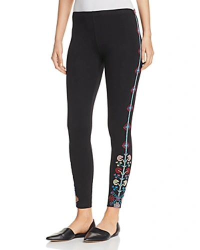 Johnny Was Voltage Embroidered Leggings, Plus Size In Black
