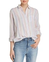Rails Charli Rainbow Striped Shirt In Isla Strip