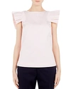 TED BAKER COTTONED ON AMELLA STRIPED TOP,WH8WGW2ZAMELLA51-DUS