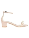 LANVIN PEARL EMBELLISHED SANDALS,10554004