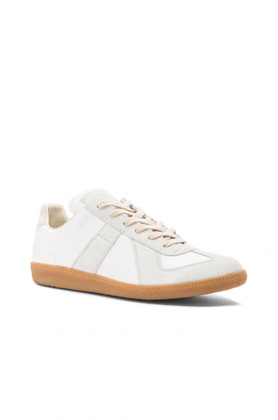 MAISON MARGIELA REPLICA CALF & LAMBSKIN LEATHER SNEAKERS,MMAR-MZ92