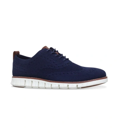 Cole Haan Zerøgrand Stitchlite Oxford Trainers In Blue