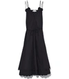 APIECE APART Black Mirage Scallop Dress,210000025496