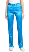 MSGM SILK trousers WITH SLITS