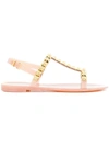 STUART WEITZMAN ROCKSTUD SANDALS,JELROSEJELLY12807895