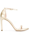 STUART WEITZMAN STUART WEITZMAN NUDISTSONG SANDALS - METALLIC,NUDISTSONG12784390