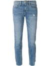 FRAME CROPPED FITTED JEANS,LBOJGS75912828718