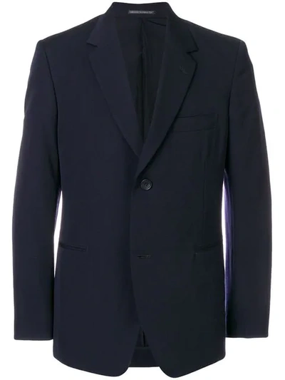 Yohji Yamamoto Oversized Suit Jacket In Blue