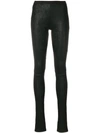 RICK OWENS LEATHER LEGGINGS,RP18S8320LS12811354